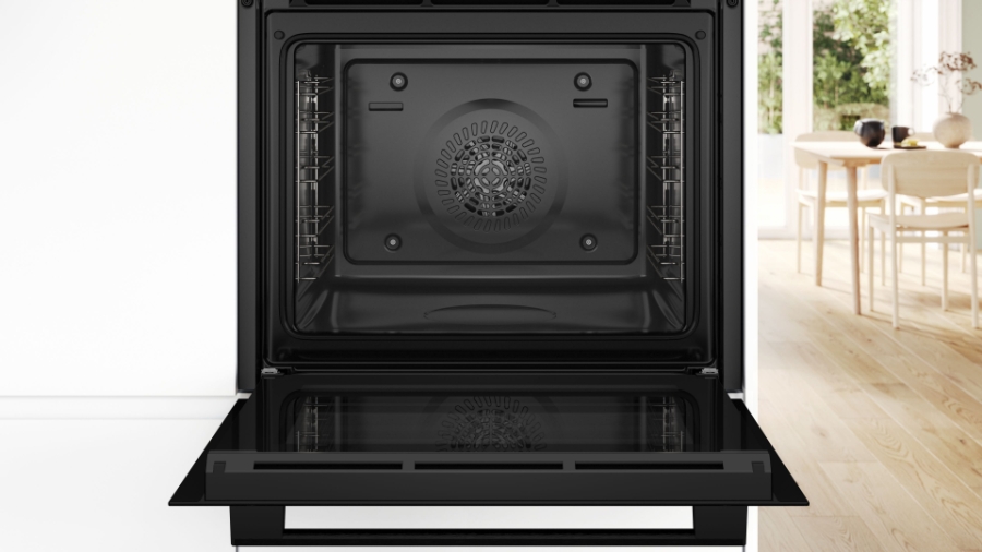 Bosch HBA514BB3 Backofen Einbau  Schwarz Touch-Control-Bedienung, versenkbare Drehwähler, Timer