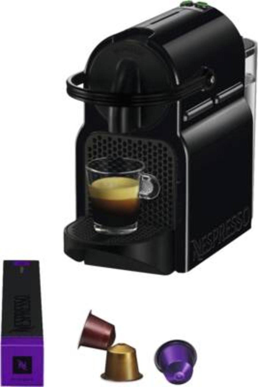 De´Longhi EN80.BAE Inissia&Aeroccino Nespresso-Automaten Schwarz 