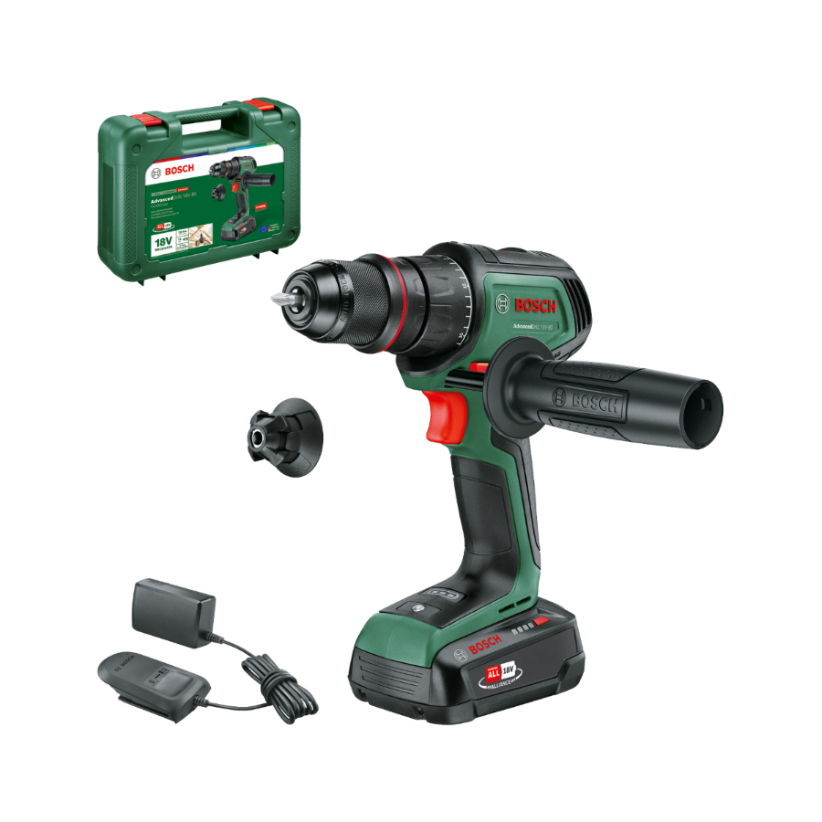 Bosch Garten & Werkzeug AdvancedDrill 18V-80 QuickSnap - 1 x 2,5-Ah-Akku und  Ladegerät