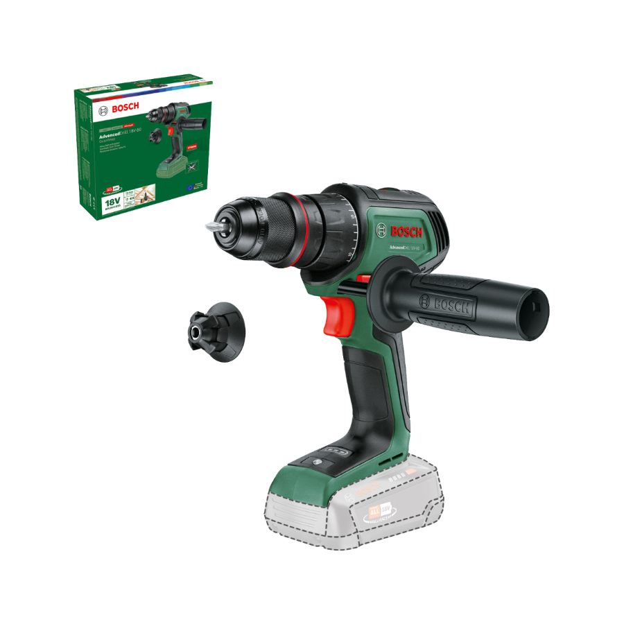 Bosch Garten & Werkzeug AdvancedDrill 18V-80 QuickSnap - 1 x 2,5-Ah-Akku und  Ladegerät