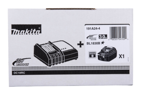 Makita 191A24-4  Power Pack LXT ®, 18V, BL1830B, DC18RC Li–ion • 18V • BL1830B Akku • DC18RC Ladegerät