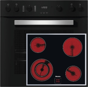 Miele H2459E+KM6012 Herdset Obsidianschwarz 