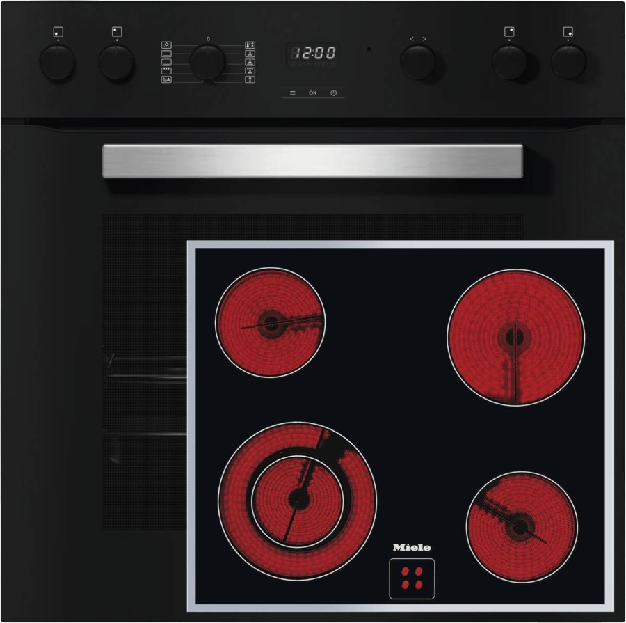 Miele H2459E+KM6012 Herdset Obsidianschwarz 