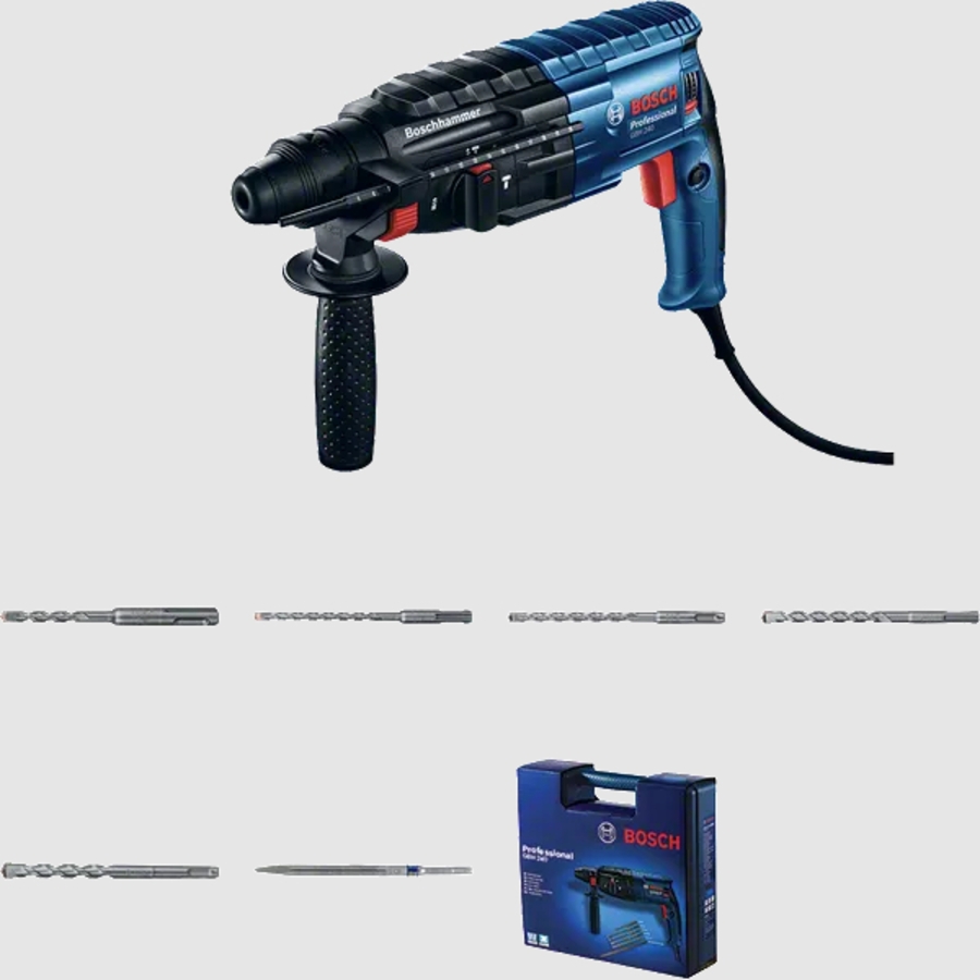 BOSCH Professional GBH 240 Bohrhammer SDS-plus+ Bohrersatz 2.7 J,790W 0611272102