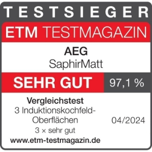 AEG TI64IB1BIZ 7000 Sense / SaphirMatt® / Autarkes Induktionskochfeld / 60 cm/Kindersicherung 