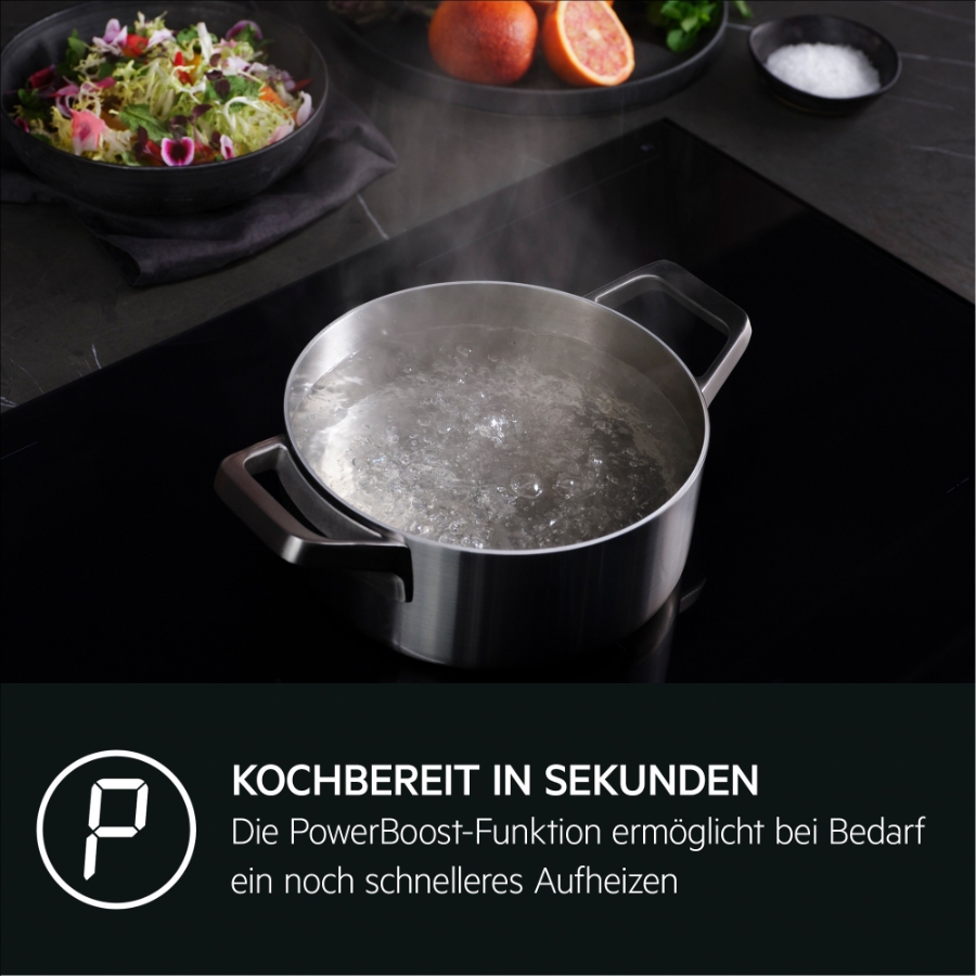 AEG TI64IB1BIZ 7000 Sense / SaphirMatt® / Autarkes Induktionskochfeld / 60 cm/Kindersicherung 