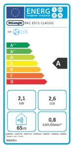 De´Longhi PAC ES72 Classic.1 Pinguino Compact tragbare Klimaanlage 