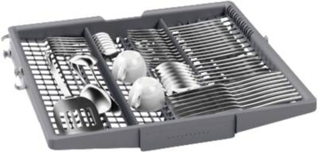 Bosch SMI6ECS12E Teilintegrierter Geschirrspüler, 60 cm, Edelstahl mit Besteckschublade