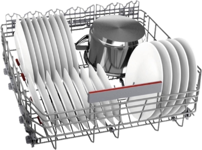 Bosch SMI6ECS12E Teilintegrierter Geschirrspüler, 60 cm, Edelstahl mit Besteckschublade