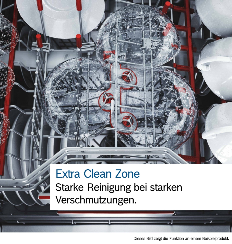 Bosch SMI6ECS12E Teilintegrierter Geschirrspüler, 60 cm, Edelstahl mit Besteckschublade