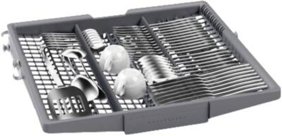 Bosch SMI6ECS12E Teilintegrierter Geschirrspüler, 60 cm, Edelstahl mit Besteckschublade