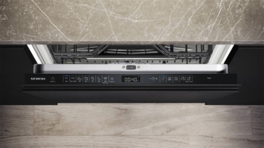 Siemens SX65EX12CE Vollintegrierter Geschirrspüler XXL mit Besteckschublade,TimeLight,EmotionLight,Innenbeleuchtung