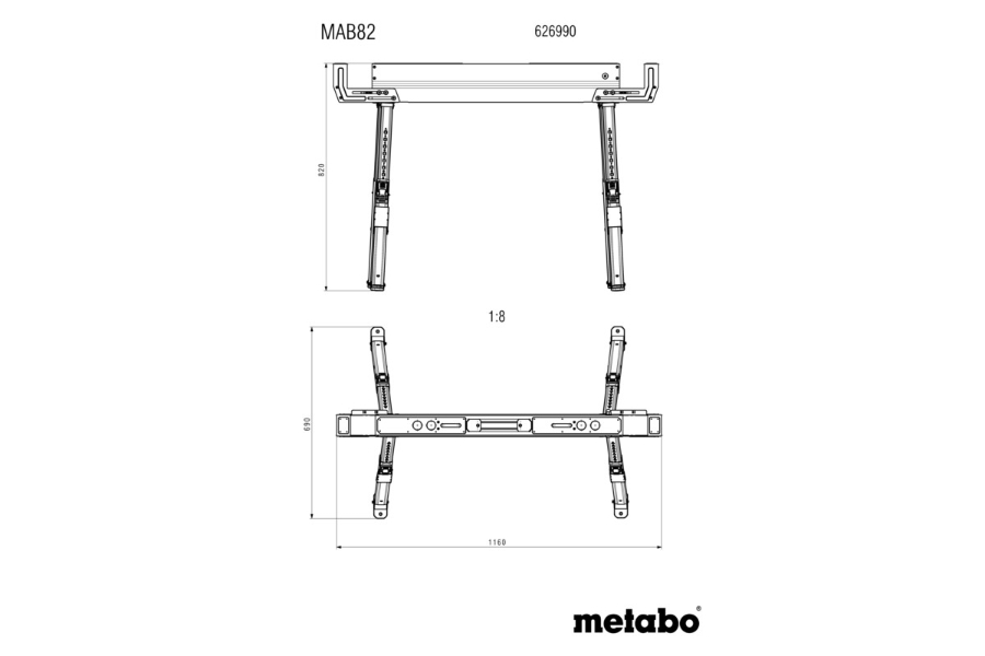 Metabo MAB 82 Arbeitsböcke 626990000