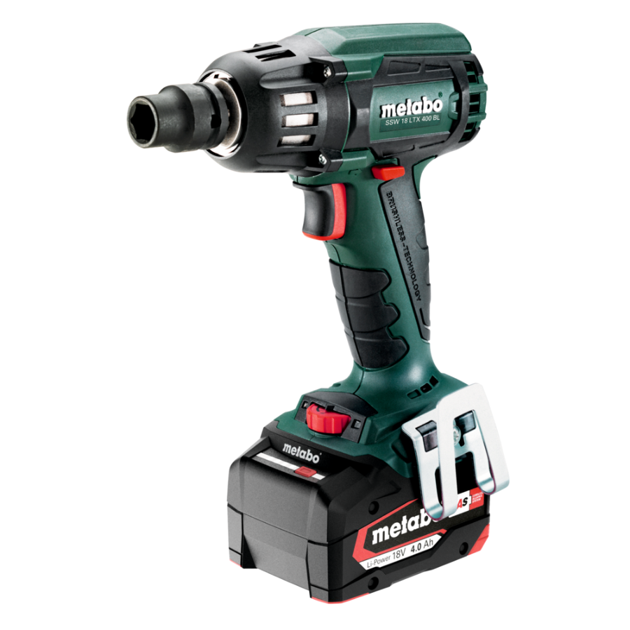 Metabo SSW 18 LTX 400 BL Schlagschrauber inkl. Koffer + 2 Akkus 4.0 602205500