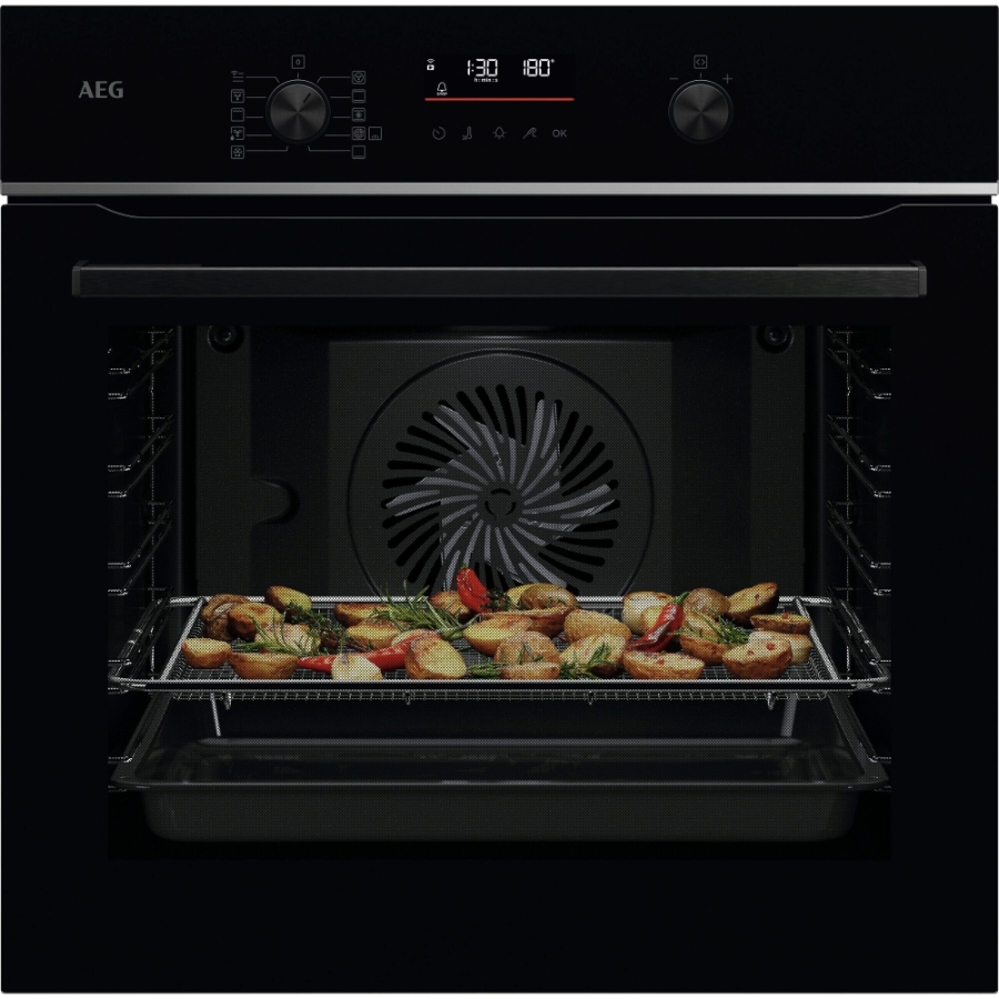 AEG TS6PB51ZAB Einbaubackofen 6000 SenseCook® /AirFry  WiFi-Vernetzung / Pyrolyse – Selbstreinigung /