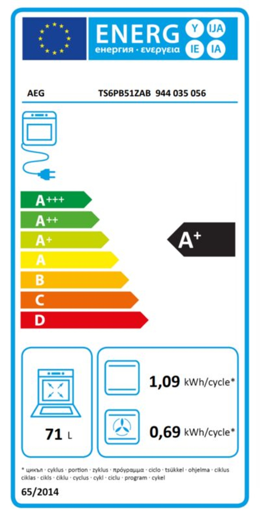 AEG TS6PB51ZAB Einbaubackofen 6000 SenseCook® /AirFry  WiFi-Vernetzung / Pyrolyse – Selbstreinigung /
