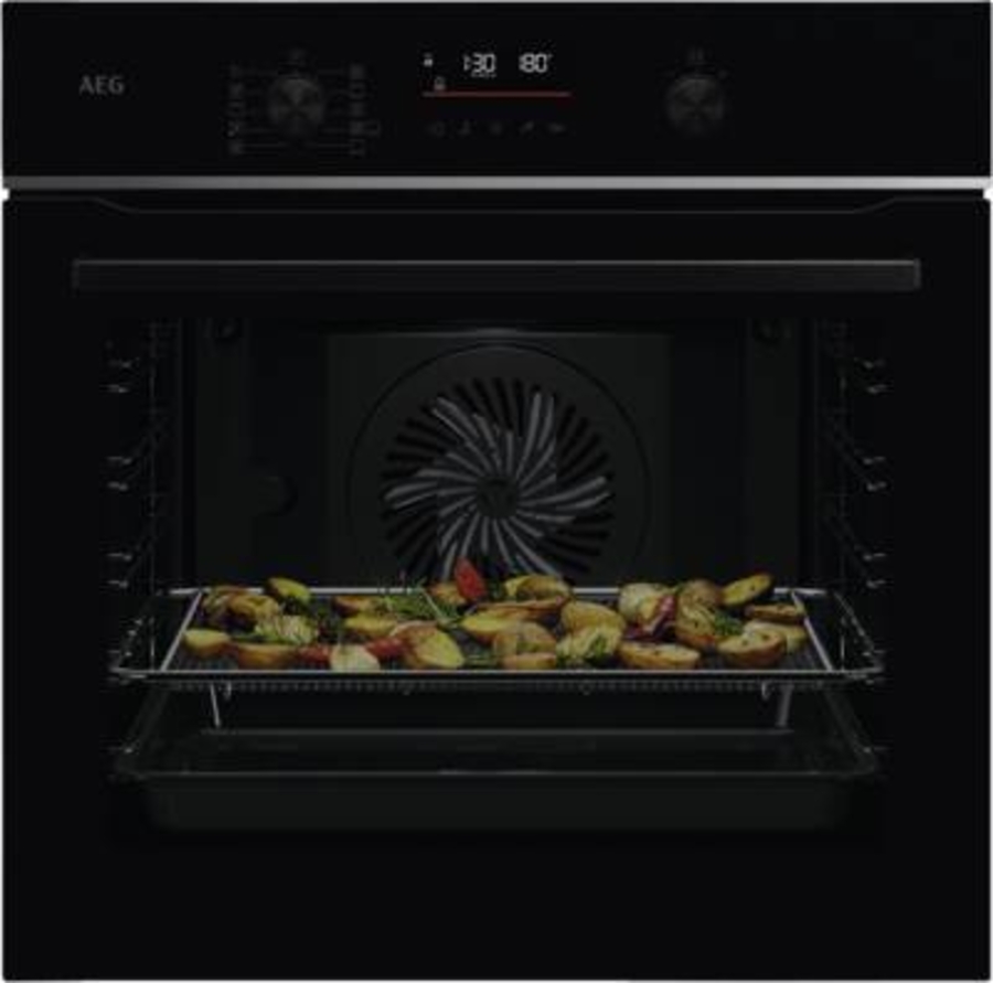AEG TS6PB51ZAB Einbaubackofen 6000 SenseCook® /AirFry  WiFi-Vernetzung / Pyrolyse – Selbstreinigung /