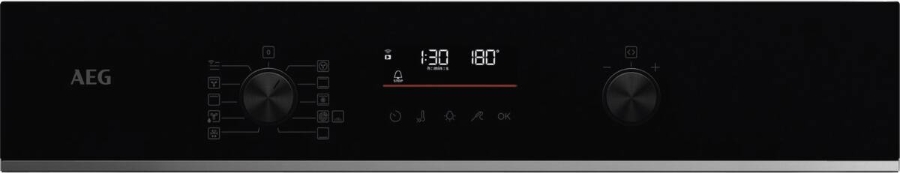 AEG TS6PB51ZAB Einbaubackofen 6000 SenseCook® /AirFry  WiFi-Vernetzung / Pyrolyse – Selbstreinigung /