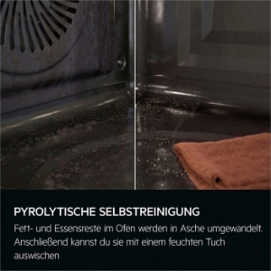 AEG TS6PB53ZAB Einbaubackofen 6000 SenseCook® /AirFry  WiFi-Vernetzung / Pyrolyse – Selbstreinigung /