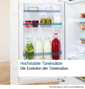 Bosch KIR21ADD1 Serie 6 Einbau-Kühlschrank ohne Gefrierfach, 88cm Flachscharnier mit Softeinzug