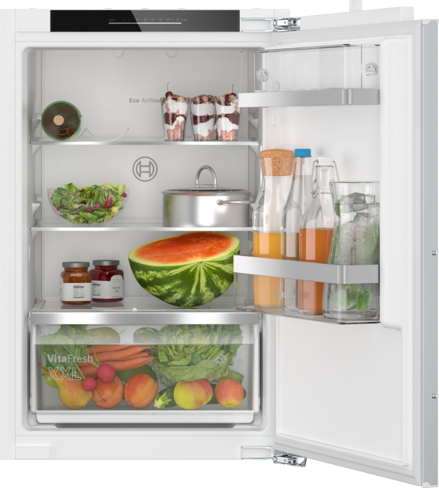 Bosch KIR21ADD1 Serie 6 Einbau-Kühlschrank ohne Gefrierfach, 88cm Flachscharnier mit Softeinzug