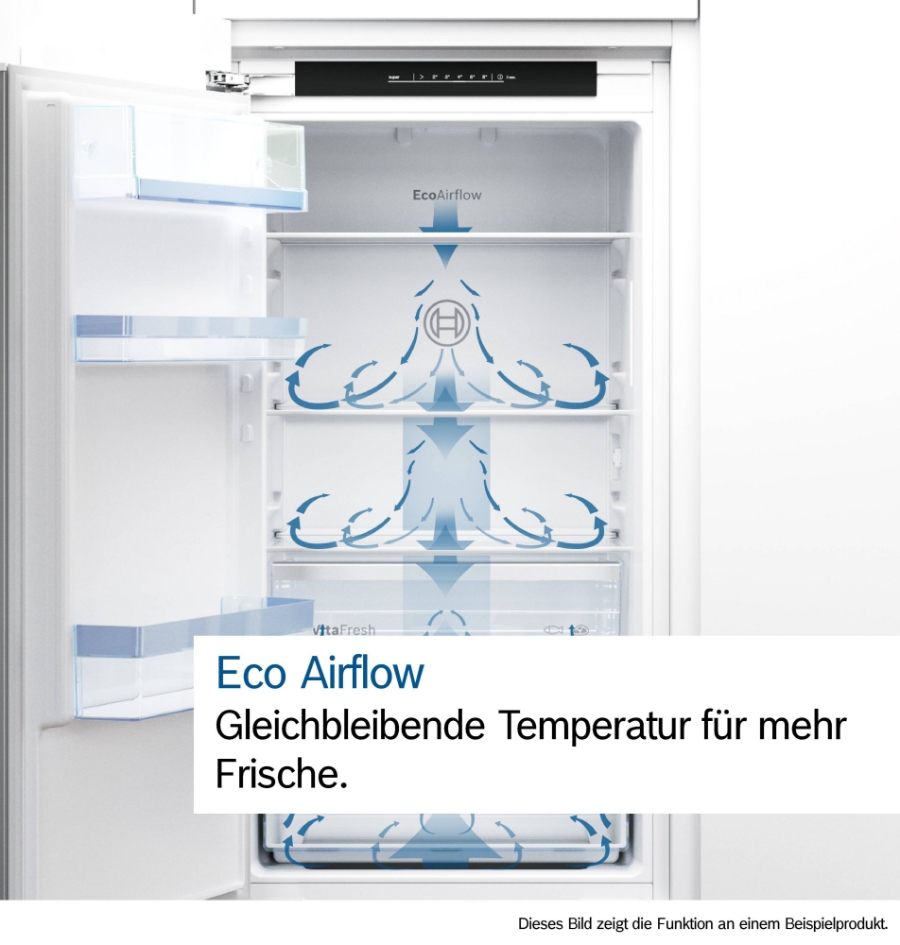 Bosch KIR21ADD1 Serie 6 Einbau-Kühlschrank ohne Gefrierfach, 88cm Flachscharnier mit Softeinzug