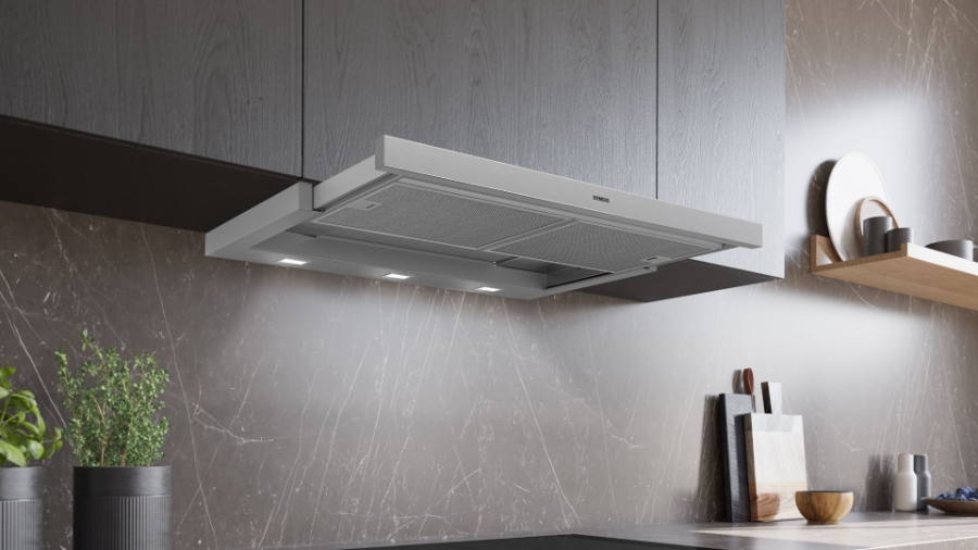 Siemens LI94LB530  Flachschirm-Dunstabzugshaube 90 cm, 412 m³/h, LED iQdrive