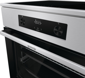 Gorenje GEIT6C60XPG Elektroherd mit Induktionskochfeld  Edelstahl,AirFry,Pizzafunktion
