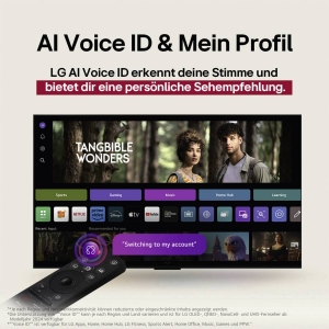 LG OLED65G59LS 4K OLED evo Gallery Design Smart TV mit Standfuß 
