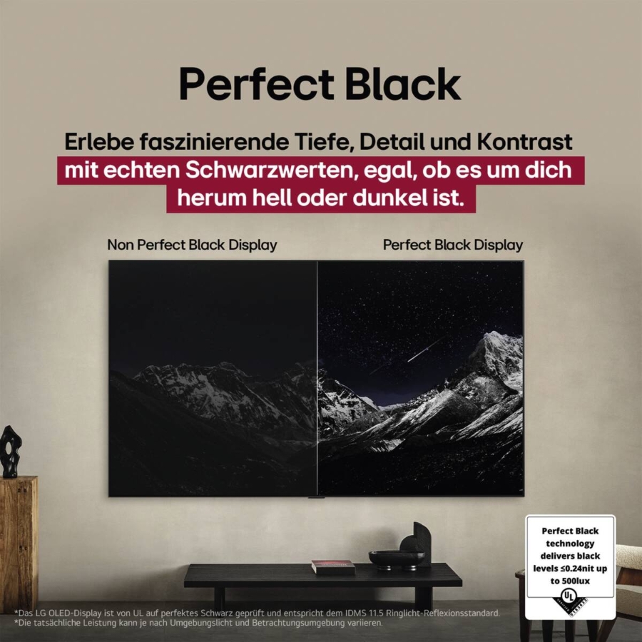 LG OLED65G59LS 4K OLED evo Gallery Design Smart TV mit Standfuß 