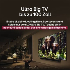 LG 100QNED86A6 4K QNED evo Smart TV, Super Slim Design 