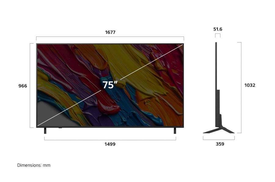 LG 75QNED82A6B.AEU 4K QNED evo AI TV 