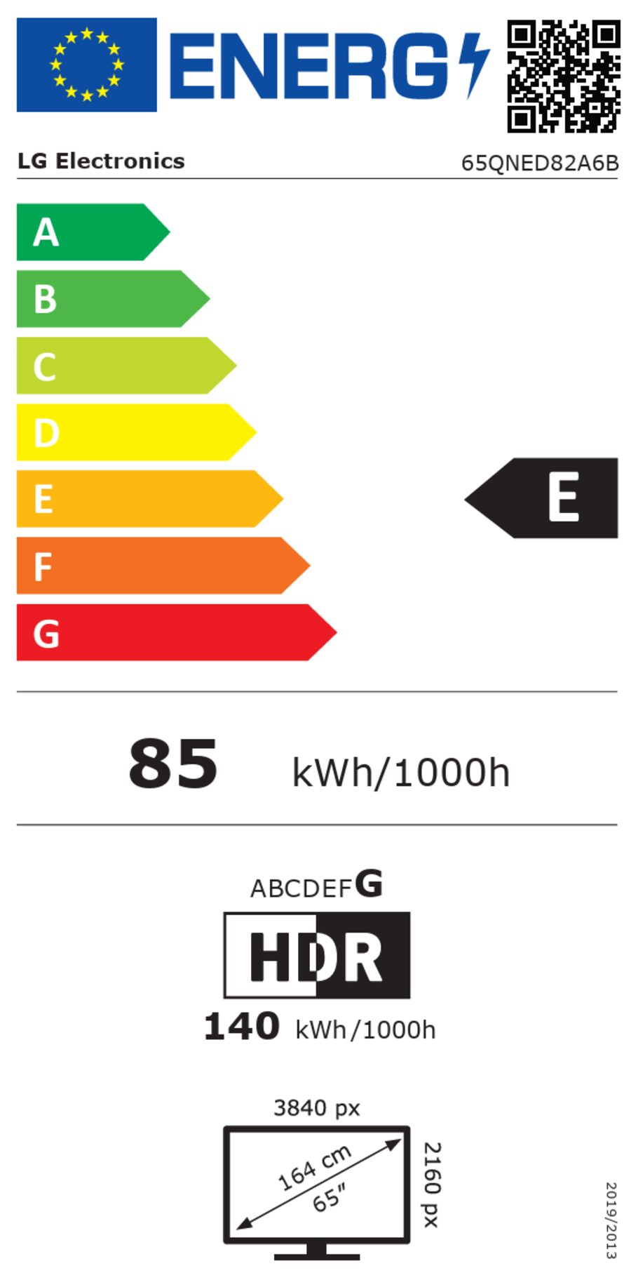 LG 65QNED82A6B.AEU 4K QNED evo AI TV 