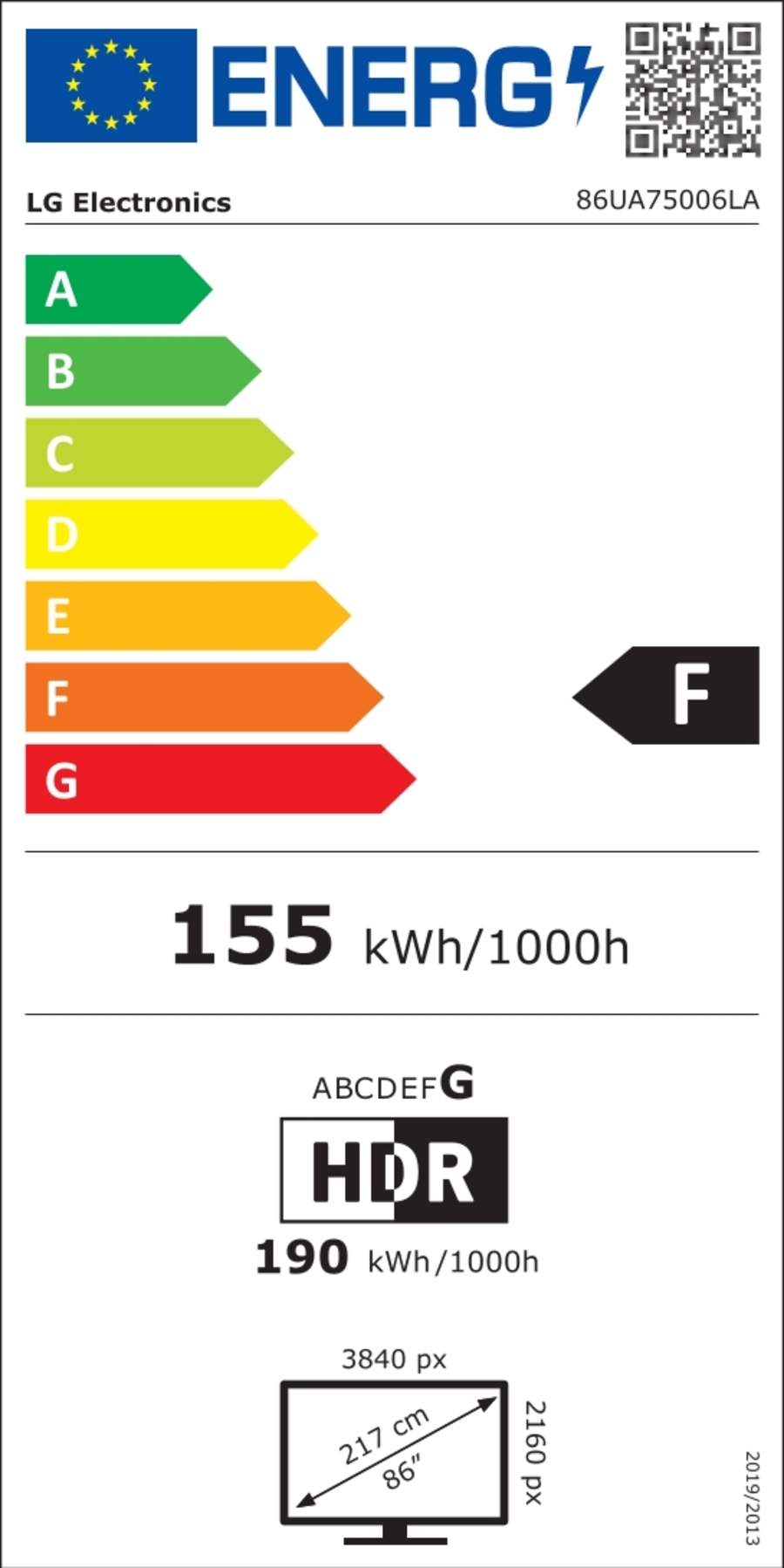 LG 86UA75006LA.AEUQ 4K UHD Smart TV 