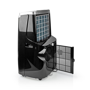 Nedis ACMB2BK12 3-in-1 Klimaanlage, Gebläse und Entfeuchter geeignet für Räume bis 100 m³, Energieeffizienzklasse A