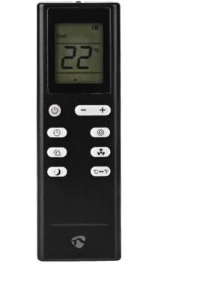 Nedis ACMB2BK12 3-in-1 Klimaanlage, Gebläse und Entfeuchter geeignet für Räume bis 100 m³, Energieeffizienzklasse A