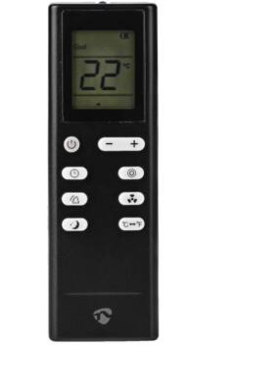 Nedis ACMB2BK12 3-in-1 Klimaanlage, Gebläse und Entfeuchter geeignet für Räume bis 100 m³, Energieeffizienzklasse A