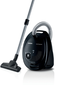 Siemens Extraklasse VS06M312 Staubsauger mit Beutel, synchropower extraKlasse, Schwarz