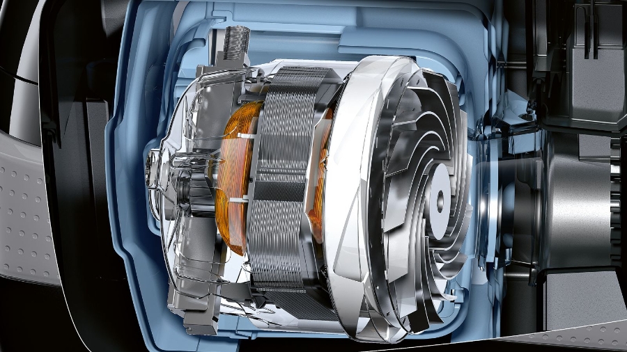 Siemens Extraklasse VS06M312 Staubsauger mit Beutel, synchropower extraKlasse, Schwarz