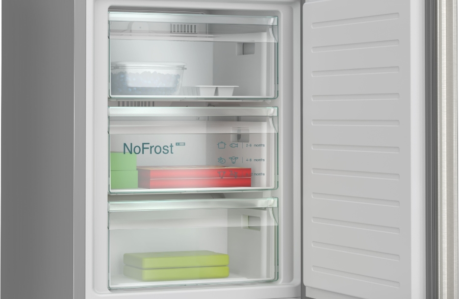 Siemens KG39NEIAF iQ500 Kühl-Gefrier-Kombination mit Gefrierbereich   203 x 60 cm, Gebürsteter Stahl ,Total noFrost