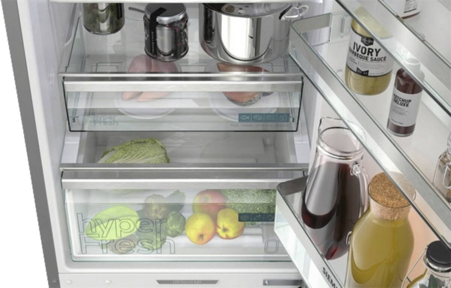 Siemens KG39NEIAF iQ500 Kühl-Gefrier-Kombination mit Gefrierbereich   203 x 60 cm, Gebürsteter Stahl ,Total noFrost