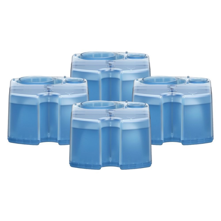 Braun Personal Care Rasierer-Reinigungsstation Nachfüllkartuschen 4er-Pack Hygienische Reinigung, 4er Pack