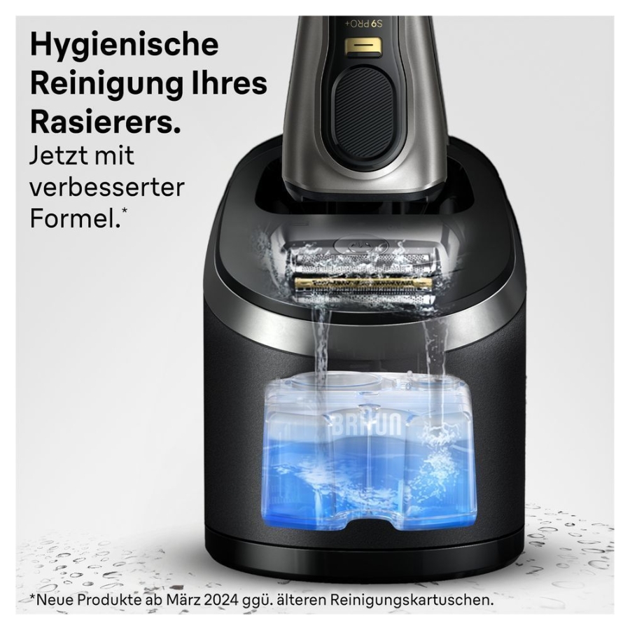 Braun Personal Care Rasierer-Reinigungsstation Nachfüllkartuschen 4er-Pack Hygienische Reinigung, 4er Pack