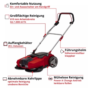 Einhell TE-SW 18/610 Li-Solo Akku-Kehrmaschine 2352040
