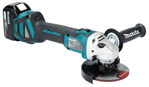 Makita DGA513RTJ Akku-Winkelschleifer LXT  18 V • 125 mm • 3.000 - 8.500 U/min