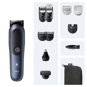 Braun Personal Care AIO7540 All-in-One Series 7, 11-in-1 Groomingset, ProBlade,  AutoSense, 120 Min Akku, Blau
