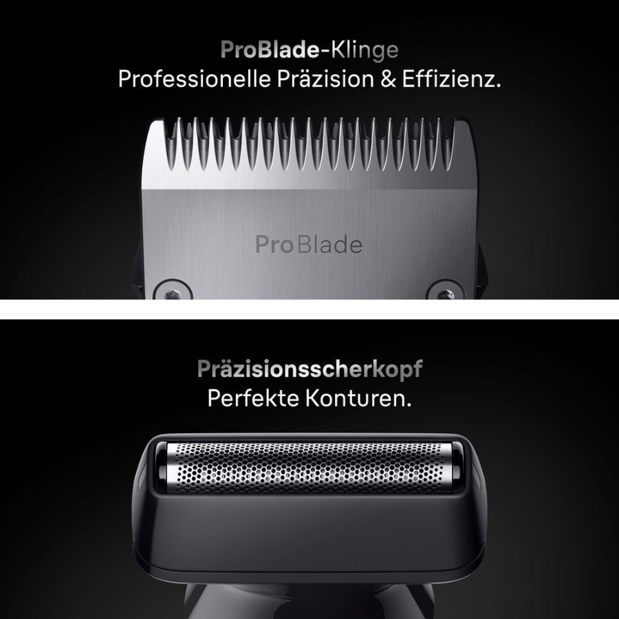 Braun Personal Care AIO7540 All-in-One Series 7, 11-in-1 Groomingset, ProBlade,  AutoSense, 120 Min Akku, Blau