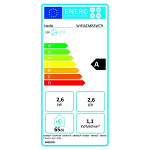 Nedis WIFIACMB3WT9  SmartLife 3-in-1-Klimaanlage Wi-Fi | 9000 BTU | 80 m³ | Entfeuchtung | Android™ / IOS 