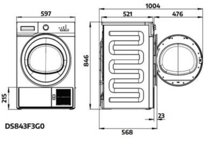 Beko DS843F3G0 Wärmepumpentrockner 8kg Weiss A++