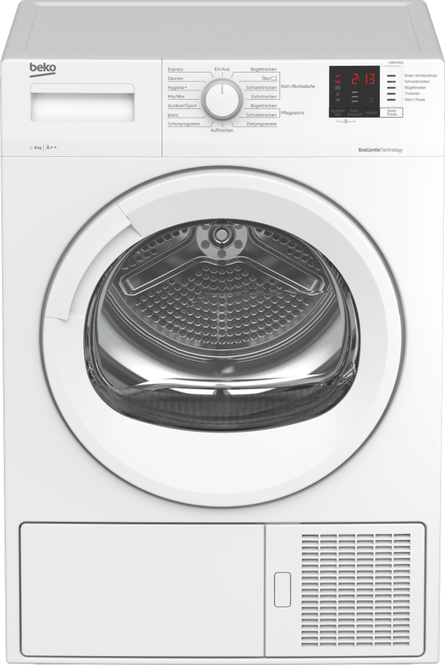 Beko DS843F3G0 Wärmepumpentrockner 8kg Weiss A++